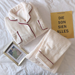 New Winter Flannel warm women Pajamas Set pijama mujer Leisu