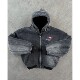 Hip Jacket Vintage Divin Hoodie Washed Zipper Rock Y2K Mens
