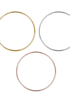 New Fashion Stainless Steel Bangles Bracelets Rose Gold Silv