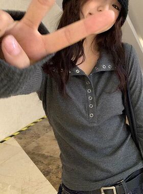 Fall Winter Long Sleeve Knit Pullovers Woman Y2K High Street