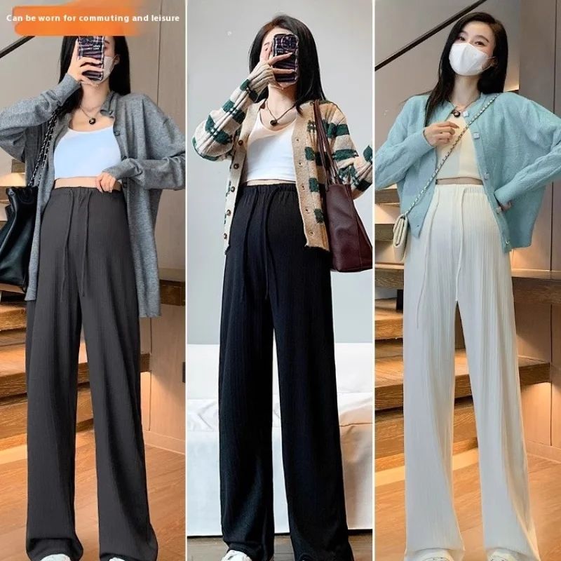 New Maternity Pants Spring, Autumn and Summer Wide-Leg Pants
