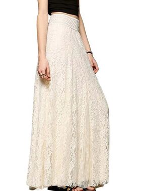 Slim High-waisted Skirt All-season Temperament Solid Color L