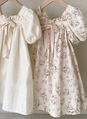 Dresses Korean version of new summer dress girls' baby bow b