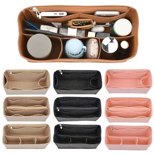 Felt Insert Liner Purse Organiser Pouch Handbag Tote Bag Int