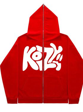 2024 unisex fashionable full zip hoodie hoodie casual zipper