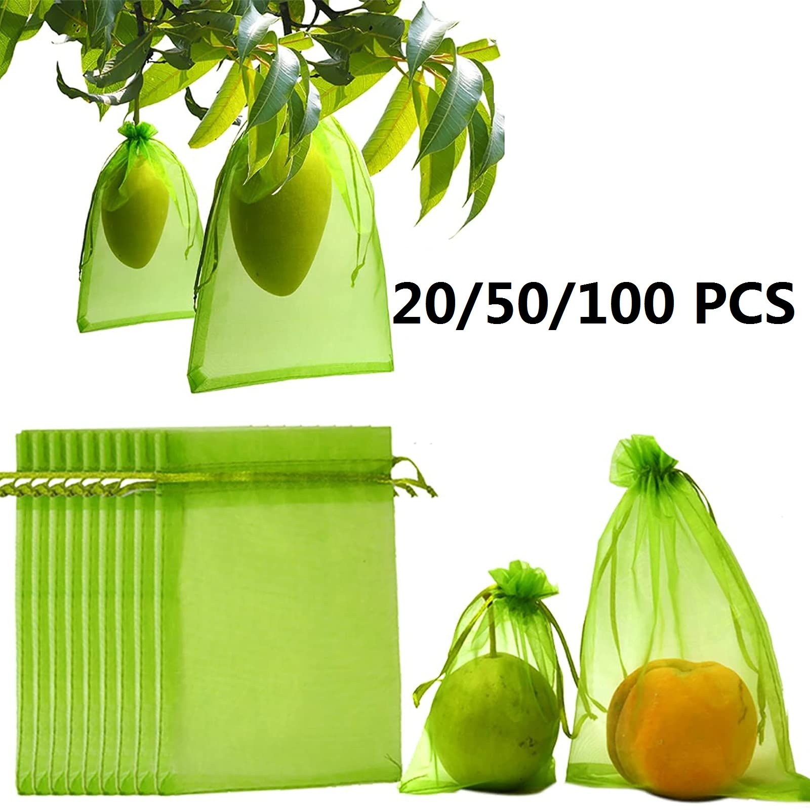 20/50/100PCS Grapes Protection Bags Garden Mesh Bags Agricul