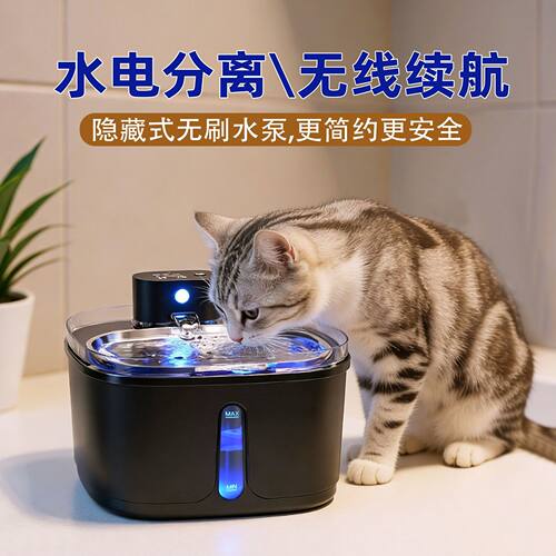 新款猫咪饮水机自动循环喂水器流