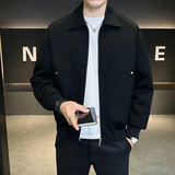 新高品质直播~皮翻领夹克外套3403-1-JK8076-P135，男装夹克，电商C301