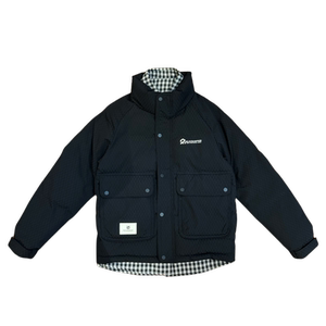 2024社会店主风格子假两件羽绒服外套潮流男型 MY2010-P185图片