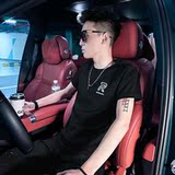 2025夏社会小伙字母刺绣短袖T恤男修身T1XZ403-1-T8038-P38限58，男装T恤，电商C301
