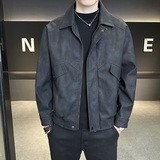 新高品质~水洗做旧大口袋店主风皮衣夹克外套3403-1-7817-P148，男装皮衣，电商C301