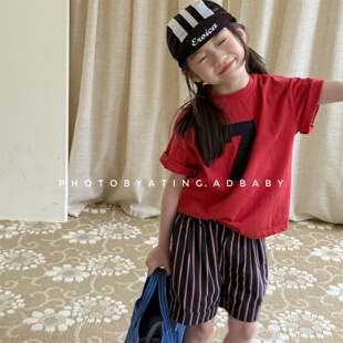 洋气打底衫 夏季 t潮 中小童男童女宝宝短袖 T恤2026新款 童装 儿童时尚