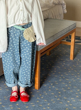 女童洋气牛仔裤2026春季新款童装中小童3女宝宝5时尚休闲裤裤子潮