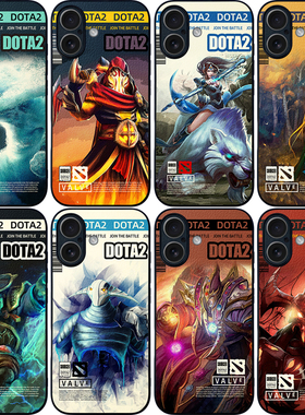 DOTA2手机壳mate70 17promax刀塔ip16/14/15plus游戏IQOO13荣耀400皮纹壳K80 nova14米15全包边P70 RENO14