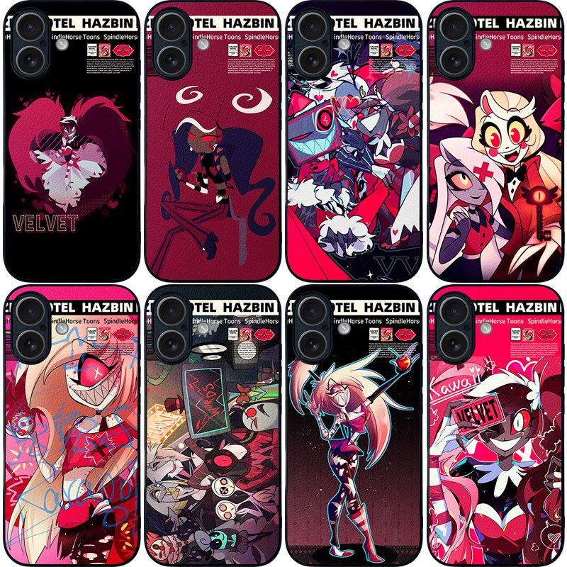地狱客栈手机壳17promax美式动漫ip14/16/15plus动画Pura80 13mini皮纹壳K90漫画nova14米15 mate70荣耀400
