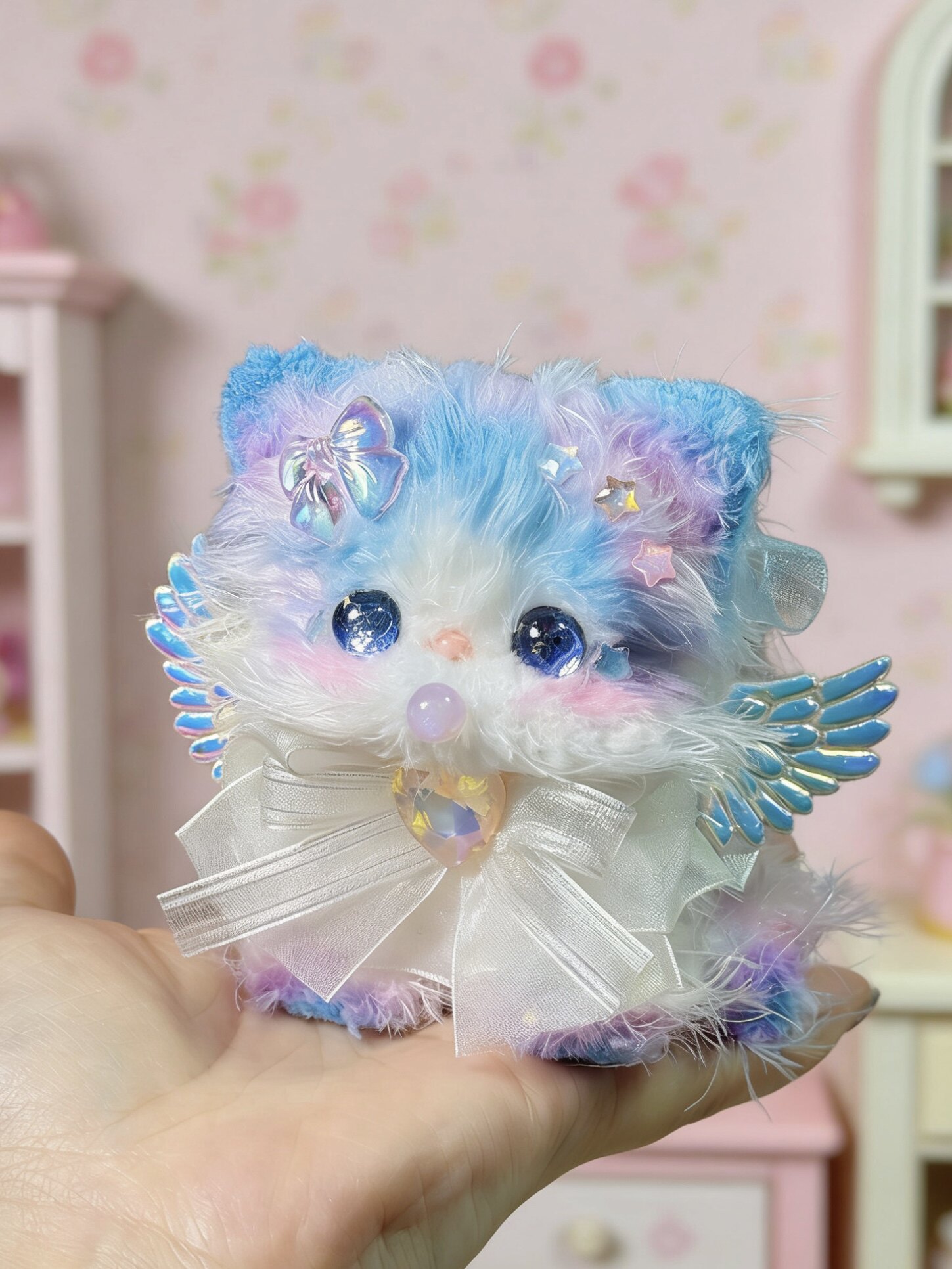 洛丽塔娃屋小贝bjd玩偶摆件宠物猫咪狗狗小护士星猫手工定制娃娃
