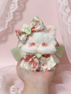 原创手工玩偶成品bjd娃娃宠物小猫摆件挂件可爱猫咪洛丽塔华丽