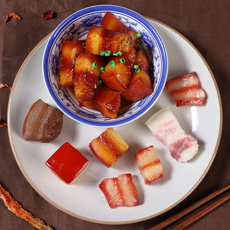 pvc高仿真肉片假肉块回锅肉食玩