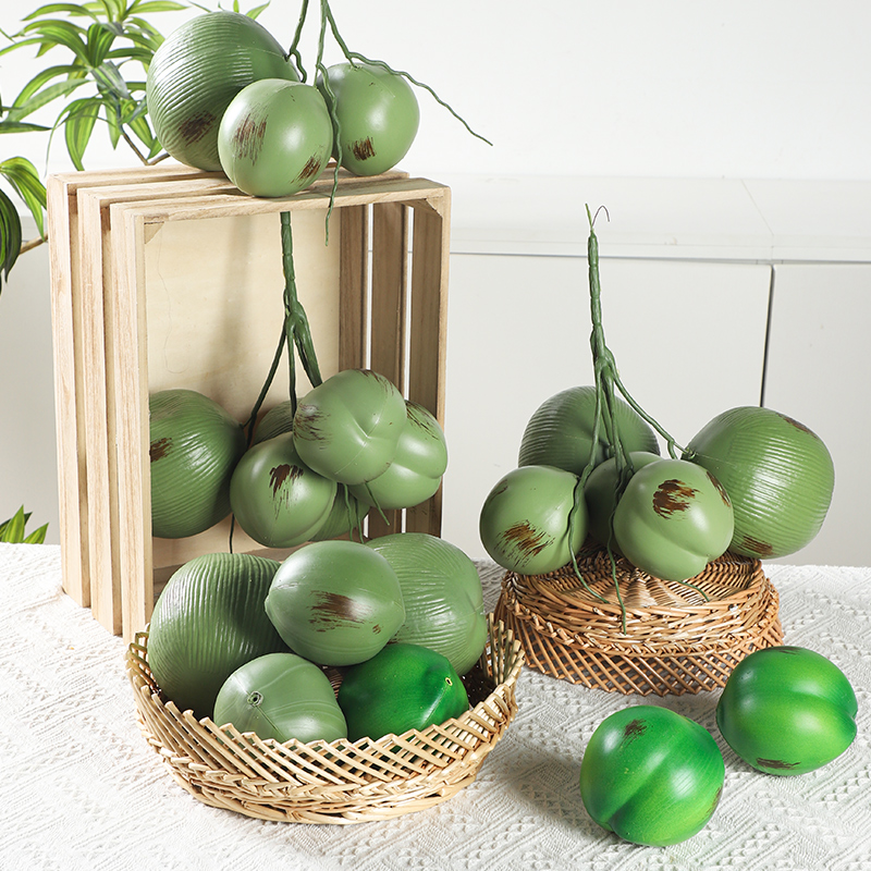 仿真椰果塑料假椰子蔬菜早教海南