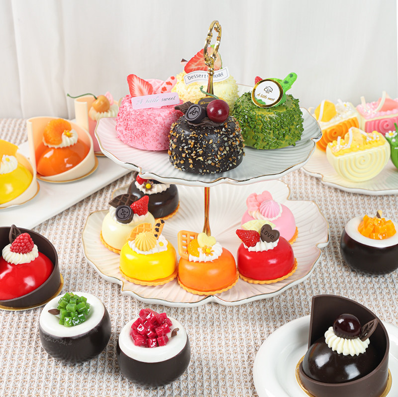 仿真奶油蛋糕模型假甜品展示甜品台装饰摆件点心橱窗道具玩具婚庆