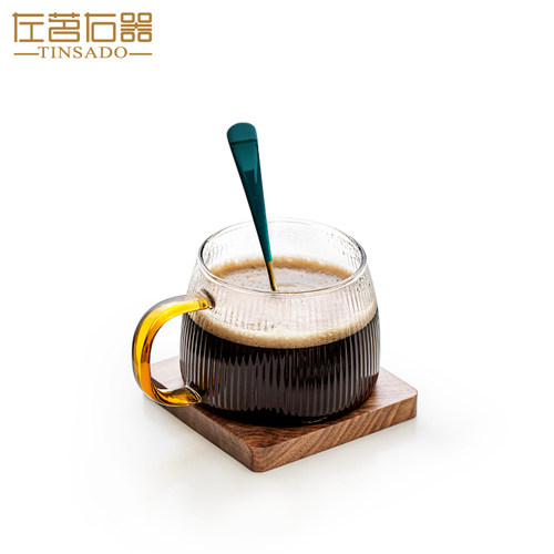 下午茶咖啡杯玻璃轻奢泡茶杯套装