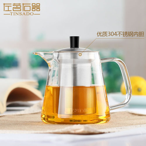 左茗右器加厚玻璃耐热大容量茶壶