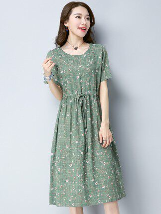 纸样棉麻连衣裙显瘦裁剪创艺纸样