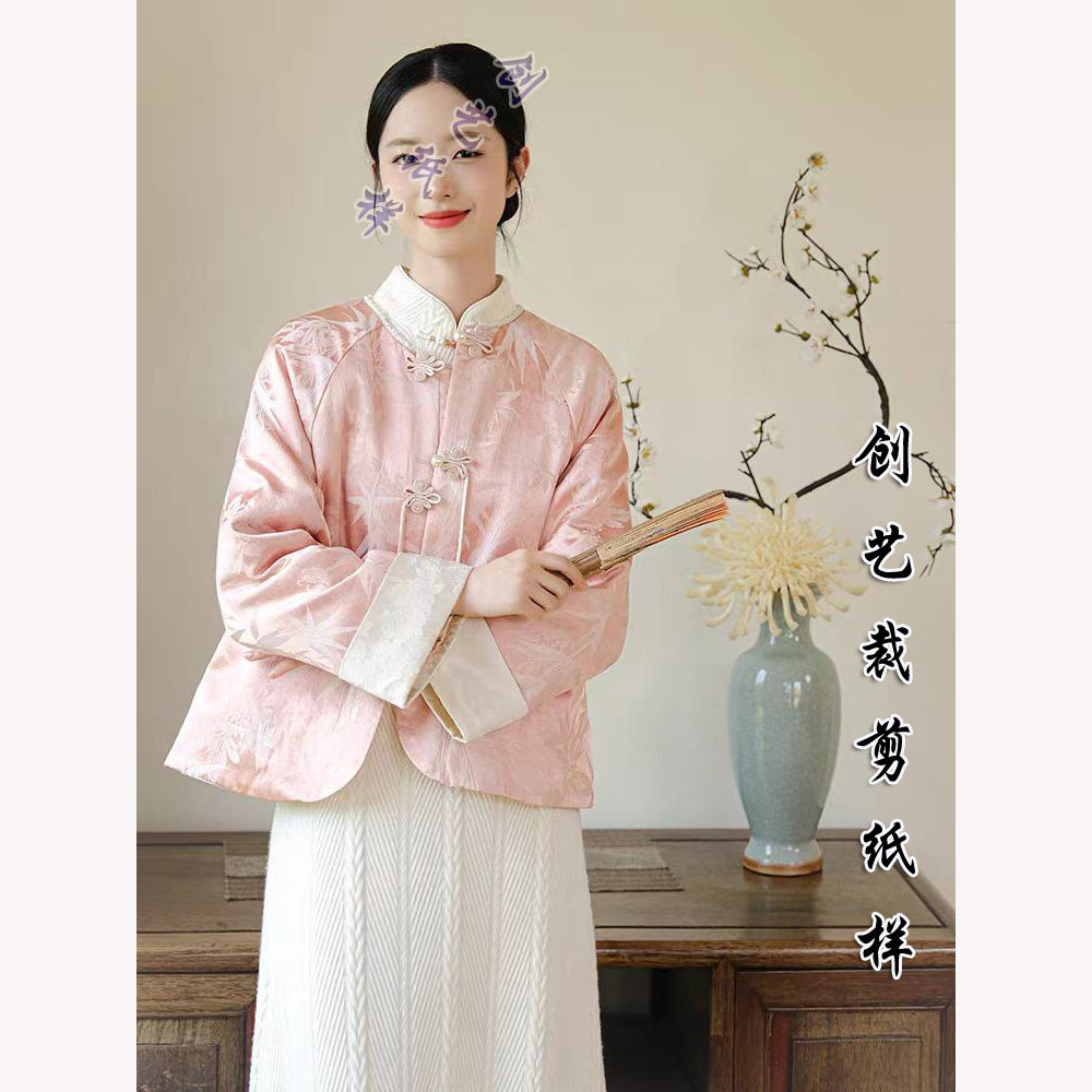 创艺纸样民族风牛皮纸茶服年轻款