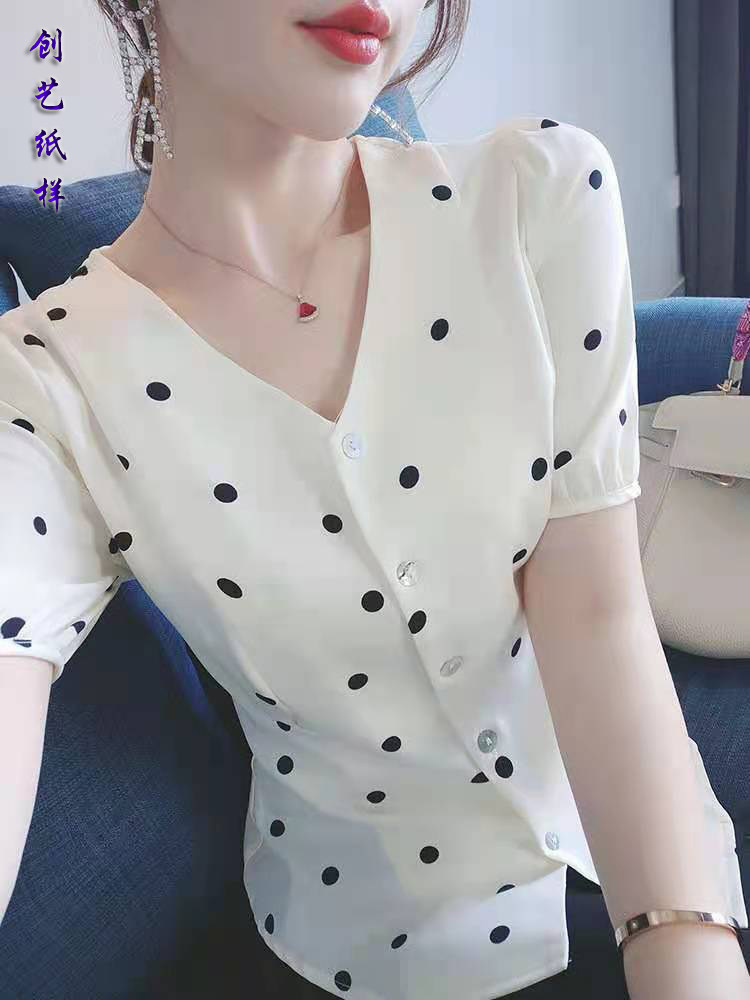 纸样夏季创艺纸样小衫牛皮纸修身