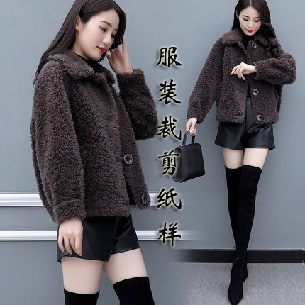 衣服大衣冬纸样做衣服装裁剪图纸