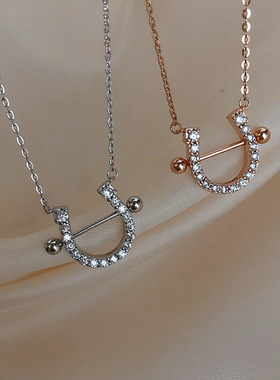 轻奢ins冷淡风小众设计感锁骨链