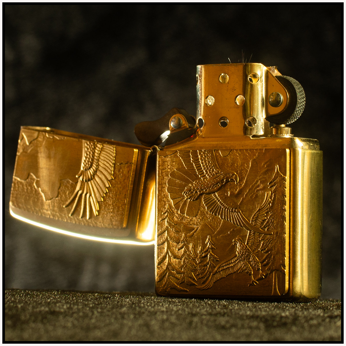【高山鹰】Zippo全新正品年煤油打火机