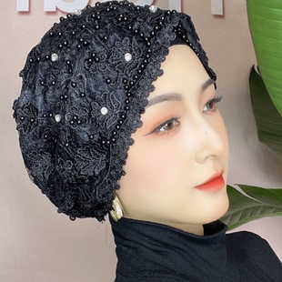 回帽子盖头女头巾帽包头帽新款高端时尚帽子遮白发帽头套时装帽子