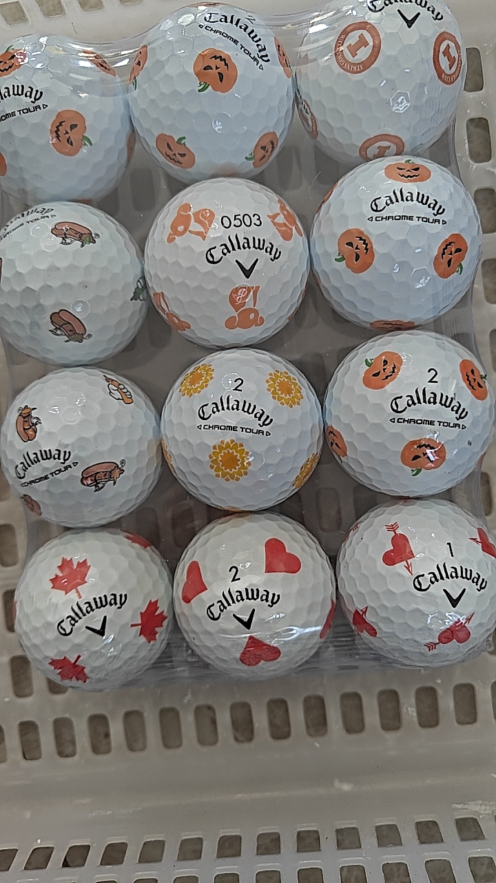 三四限量版callaway卡拉威高尔夫球三轨瞄准比赛球二手高尔夫球