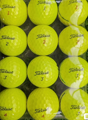 高尔夫球titleistPROV1V1X黄色三层四层彩球二手高尔夫球打比赛用