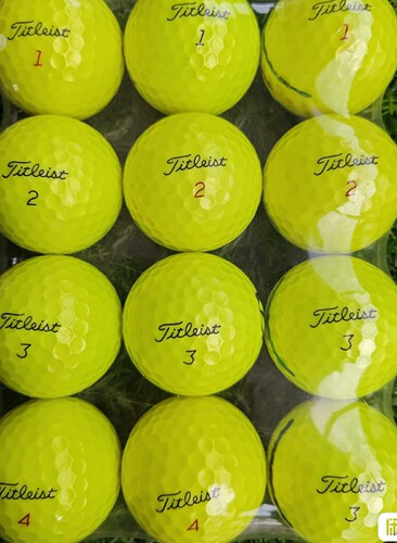 高尔夫球titleistPROV1V1X黄色三层四层彩球二手高尔夫球打比赛用