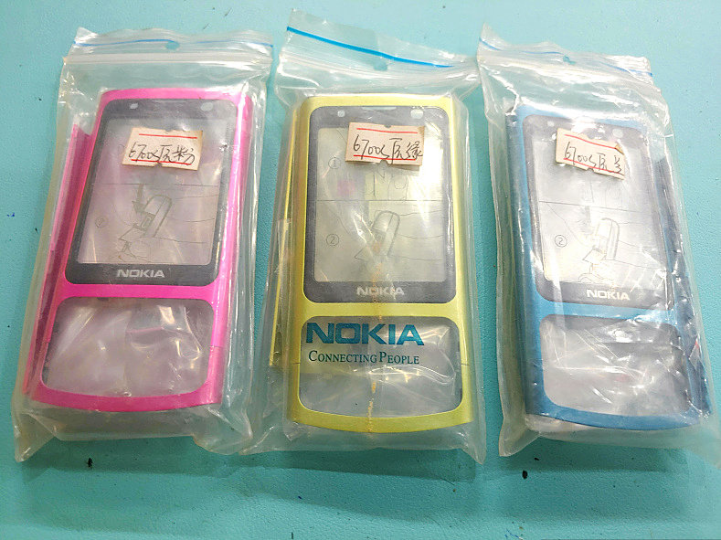 适用于诺基亚原装6700s 售后原装 前框 后框 外壳 后盖 2件套