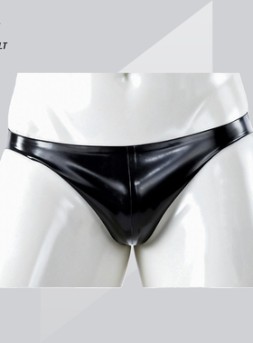 JUNTO JOLT男士乳胶窄边三角内裤  latex英国4D RR胶片 JJ胶cos服