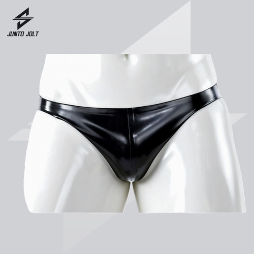 JUNTO JOLT男士乳胶窄边三角内裤  latex英国4D RR胶片 JJ胶cos服