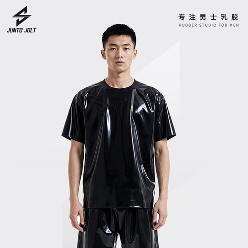 JUNTO JOLT男士乳胶T恤宽松latex英国RR胶片JJ胶高端定制