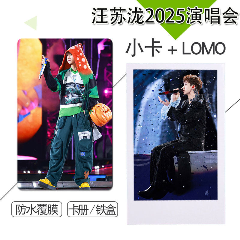汪苏泷2025演唱会12台州小卡不重复自制3寸圆角拍立得相片照片