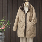 薄款 反季 外套 大码 宽松显瘦冬季 清仓轻薄羽绒服女2025年新款 中长款