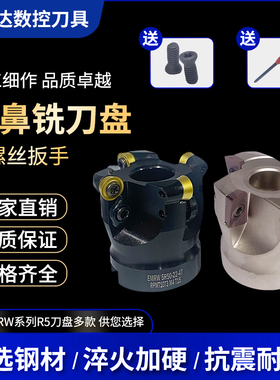 数控圆鼻面铣刀盘50R5/63R6/APMTR0.8飞刀盘80/100/125开粗刀头