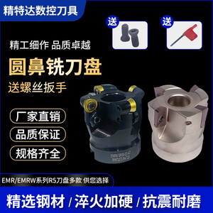 数控圆鼻面铣刀盘50R5/63R6/APMTR0.8飞刀盘80/100/125开粗刀头