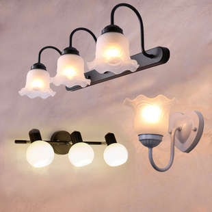 可换灯泡镜前灯卫生洗手间梳化妆镜柜现代简约卧室壁灯墙灯免打孔