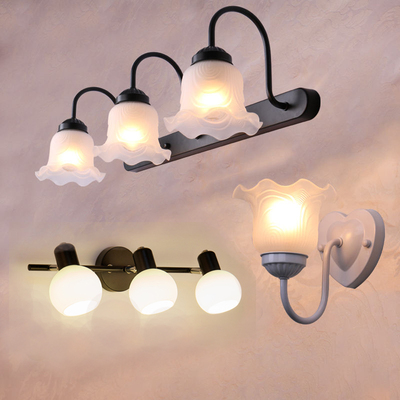 可换灯泡镜前灯卫生洗手间梳化妆镜柜现代简约卧室壁灯墙灯免打孔