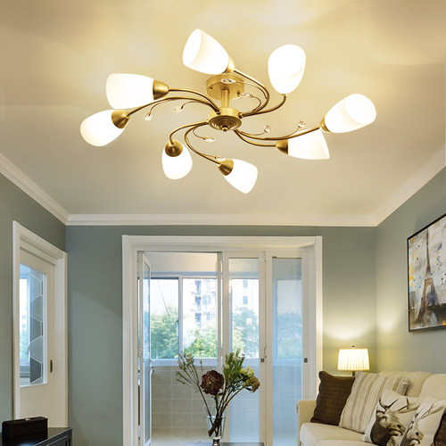 卧室led吸顶灯客厅灯轻奢现代花