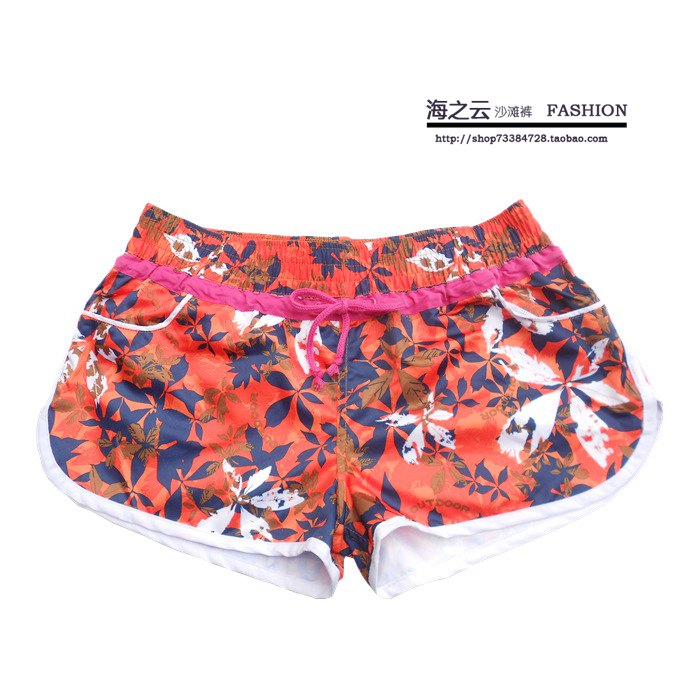 女士沙滩裤大码短裤速干温泉度假