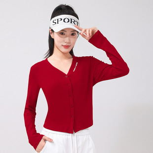 新款 百搭 纤瑞雪曳步舞长袖 印字母时尚 街舞爵士舞 T女修身 2025秋季