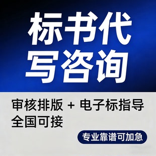 标书代写咨询 工程标服务标审核排版 电子标上传指导 加急不废标